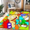 Rugrats: Playtime Chaos Themed Anti-Slip Rugs - Polyester Home Decor, Suitable for Bedrooms, Living Rooms, Doorways, Studios, and Decorations