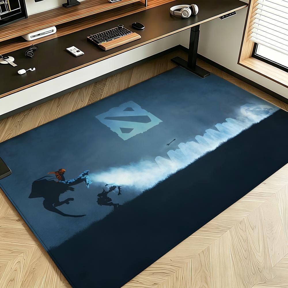 Game D-Dota2 Floor Mat Soft Flannel Floor Mat Suitable for Entryways, Living Rooms, Bedrooms, and Bathrooms
