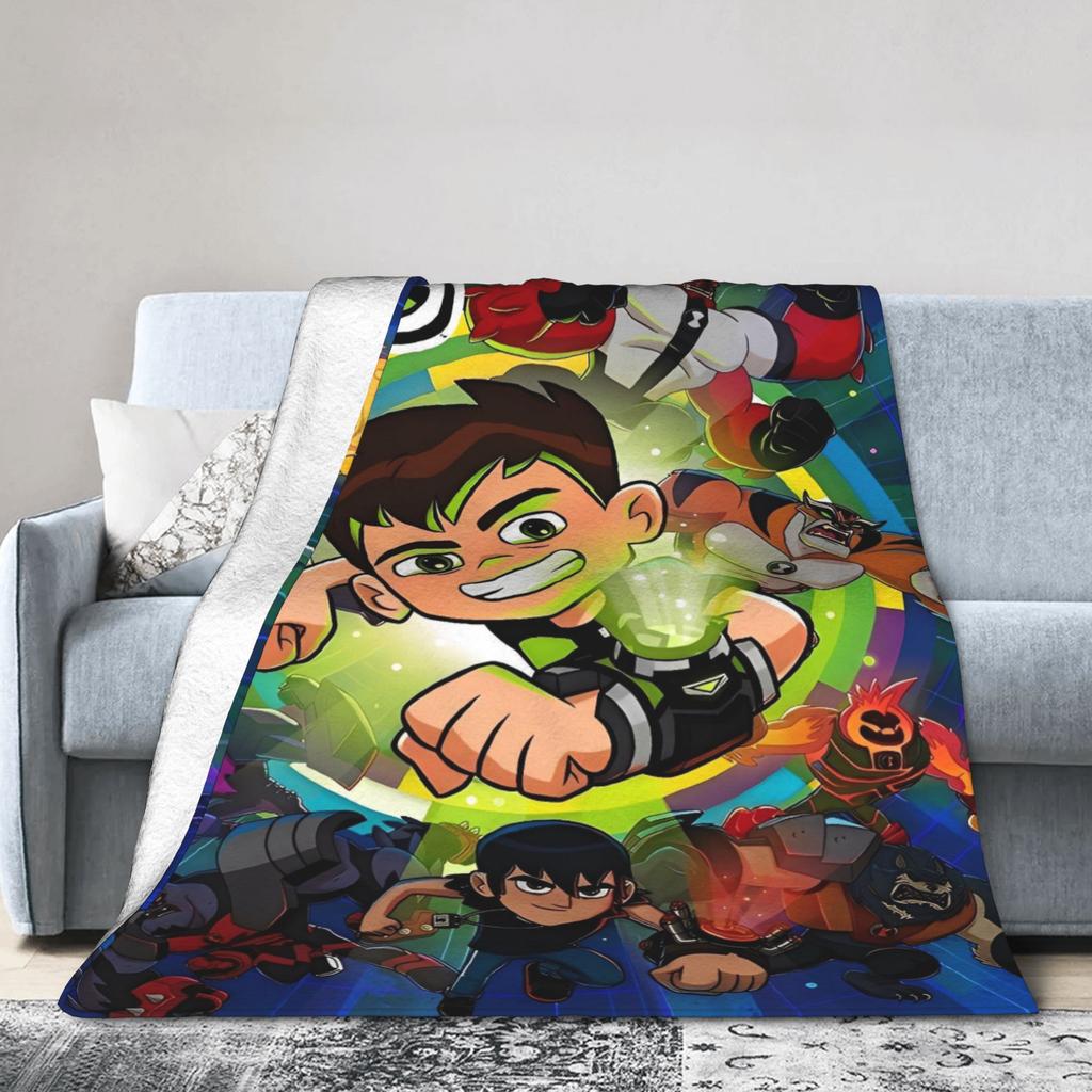Ben 10 Omnitrix Deky Kvalitní Měkká Přehozovádeka Zimní Dívky Kluci Obývací Pokoj Street Trend Přehoz