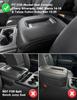 Black Plaid Center Console Armrest Cover for Chevrolet Silverado GMC Sierra 2014-2018 Interior Moulding