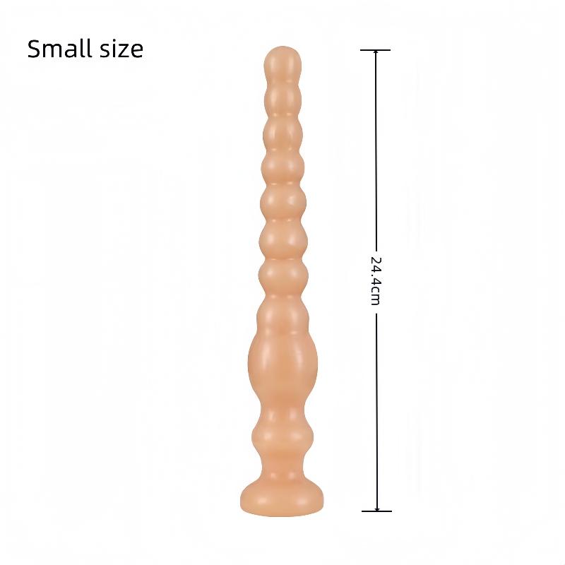 Long Anal Bead Plug Anal Stimulator with Suction Cup Prostate Massager Female Vaginal Stimulation Dildo Erotic Adult Products