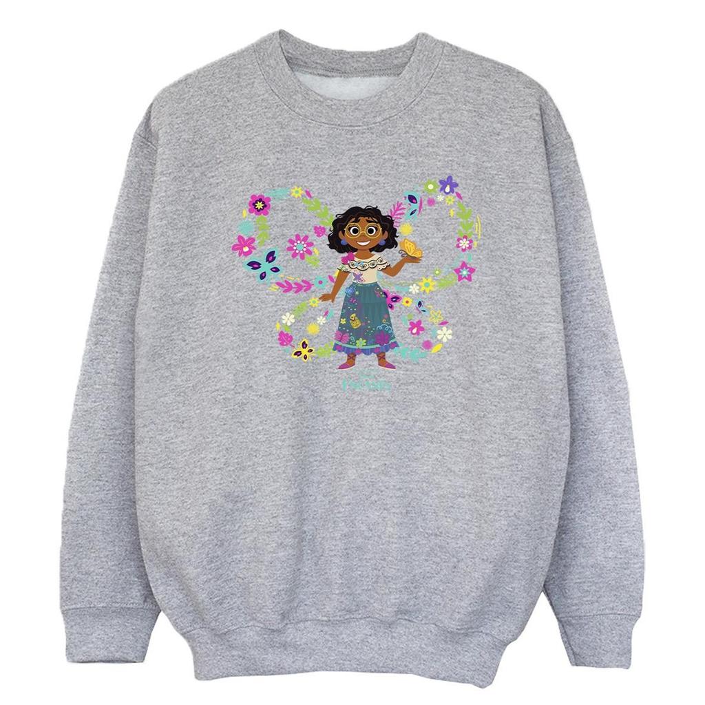 Disney Girls Encanto Mirabel Butterfly Sweatshirt