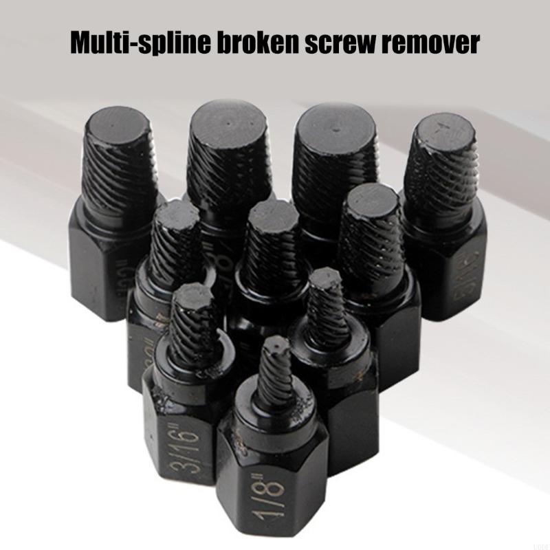Upgraded Bolt Extractor Set, 10Pcs Impact Bolt & Nut Removal Set, Stripped Lugs Nut Removal, Extraction Set