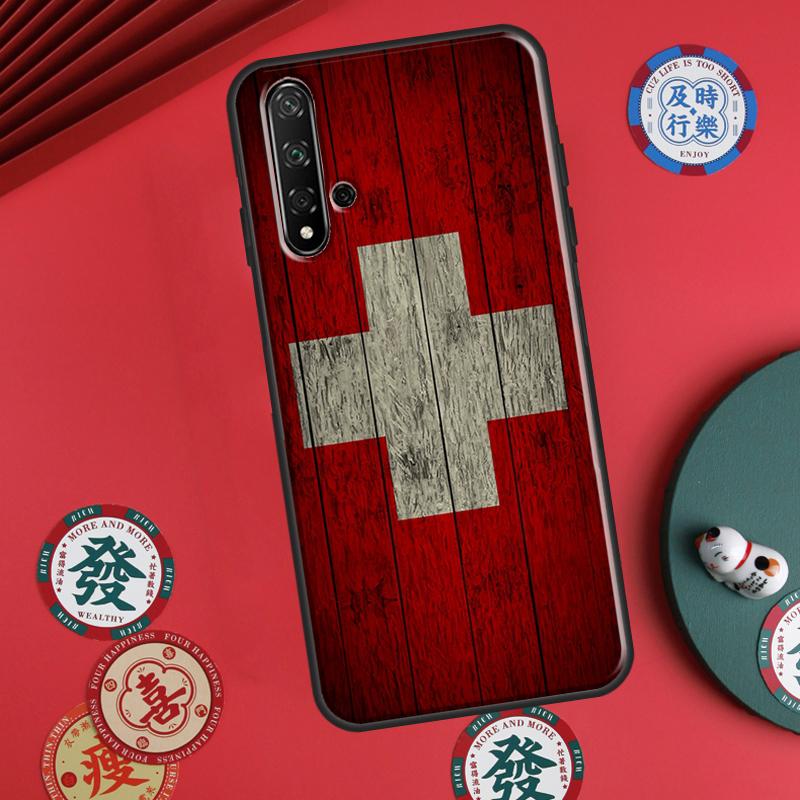 

Switzerland Swiss Flag For Huawei P60 Pro P30 P40 Lite Nova Y61 Y91 Y90 Y70 Y60 Y72 12s 12i 11i 7i 8i 9 10 SE Case Huawei P30 Pro