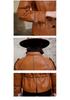 Women's Genuine Leather Waist-Cinching Motorcycle Jacket - Spring/Autumn 2026 European American Style