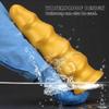 Riesiger Goldener Silikon Analplug mit Gewinde Dildo Realistischer Großer Schwanz Sexspielzeug für Männer Fisting