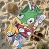 Keroro Gunsou Frog Towel Soft Lightweight Anti-Sand Large Beach Towel Quick-Drying Bath Sports Family
