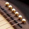 6pcs/set Pure Copper Brass Guitar Bridge Pin Strings Nail Pegs for Acoustic Guitar Keep Full Timbre