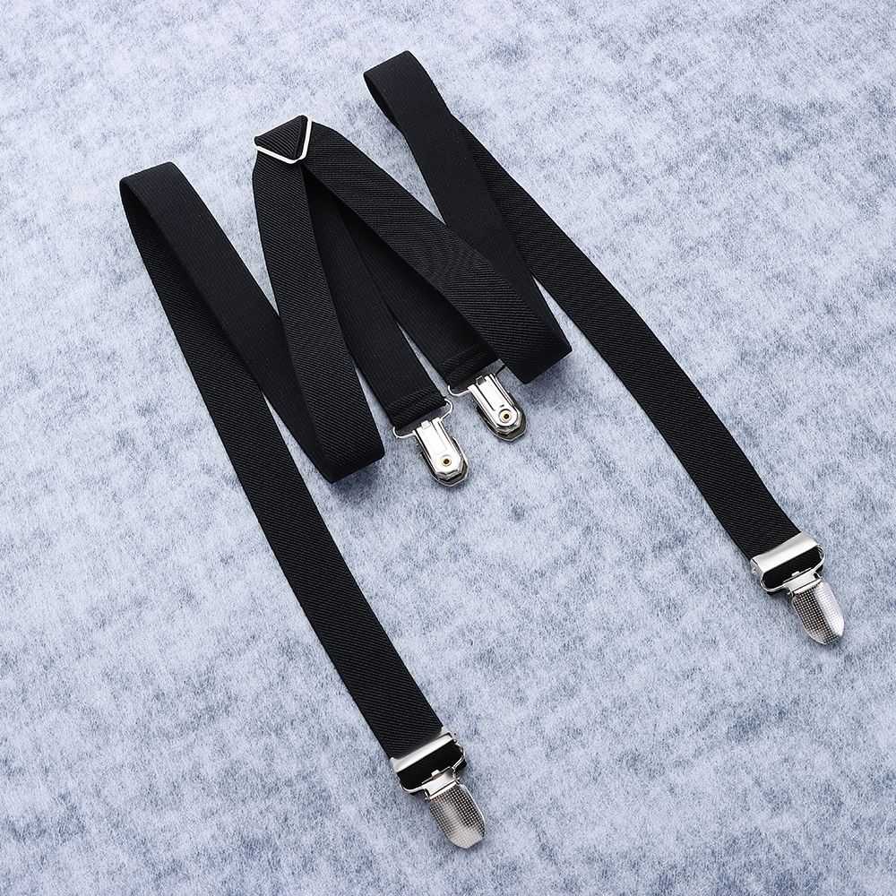 Apparel Accessories Sturdy Elastic Clip-on Adjustable Braces Suspenders Trousers Belt Strap Clip