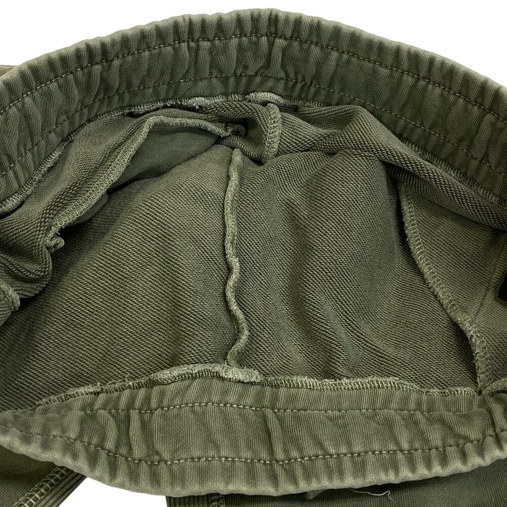 Coach CF818 Waist Rubber Cotton Drawstring Pants Pants Green Cotton Mens Used