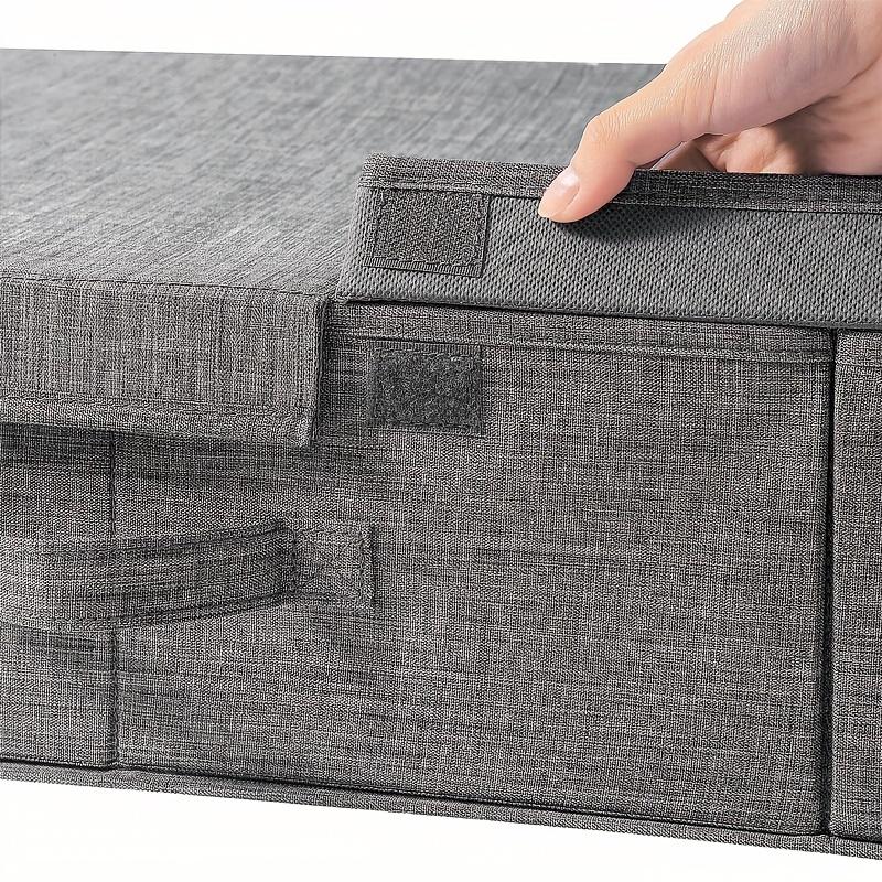 Underbed Storage Containers Bin with Lids, Large Under Bed Storage Organizer Box with Handle, Foldable Under the Storage Bags