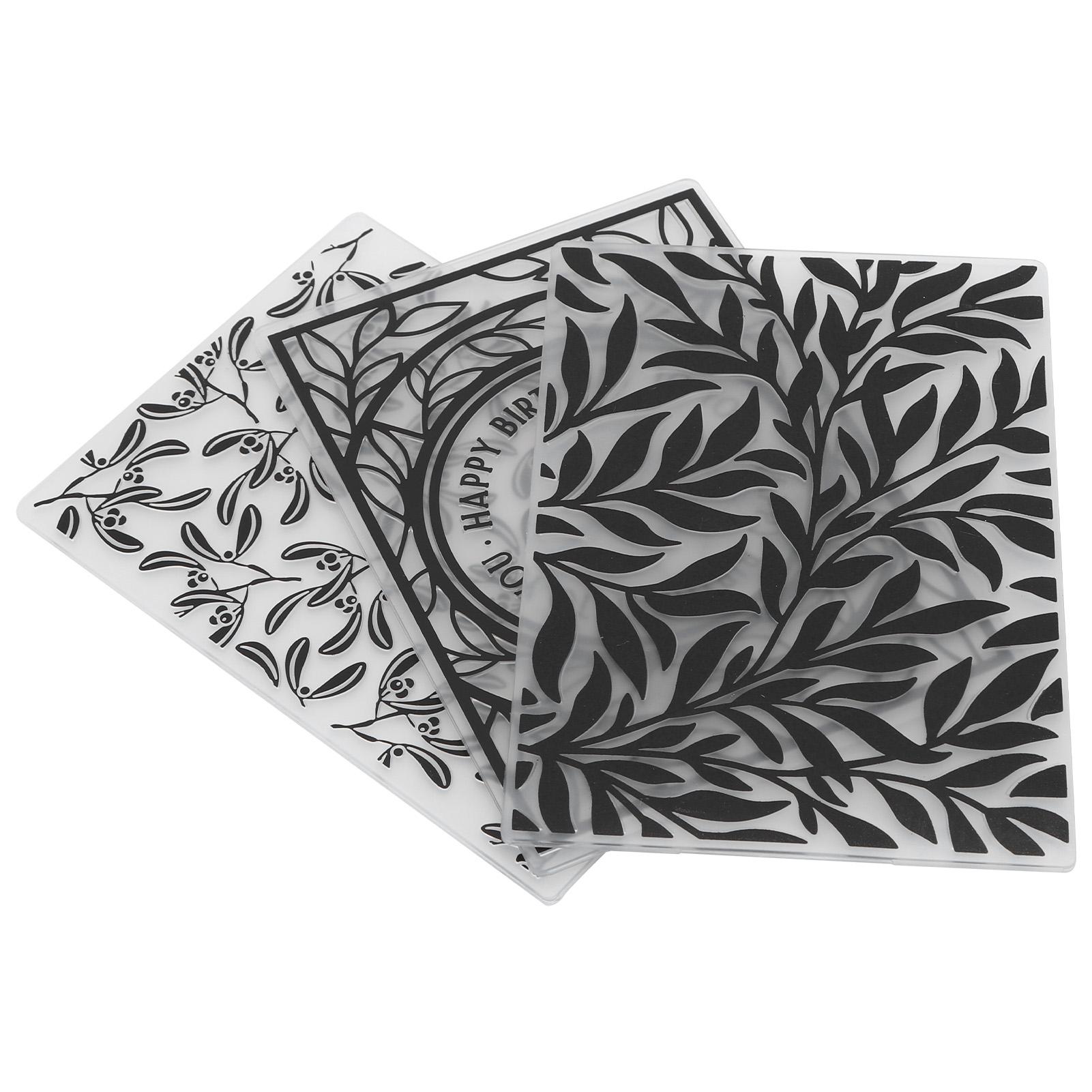 

3Pcs Plastic Embossing Folders Embossed Template DIY Card Making Scrapbooking Paper Craft