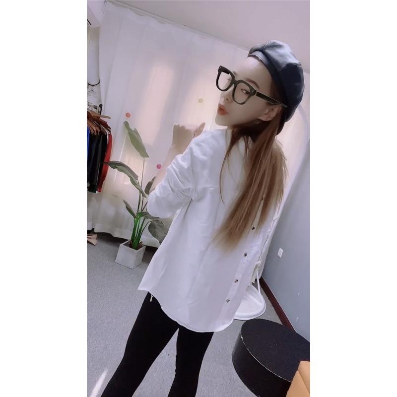 White Base Shirt for Women In Autumn and Winter Beautiful Shirt for Women Tops Slim Loose Long-sleeved T-shirt