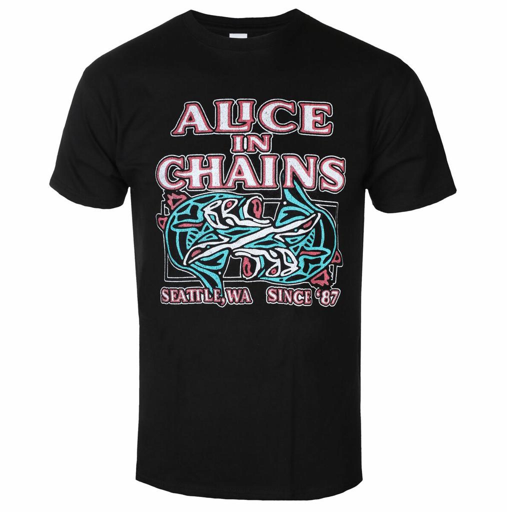 Top Alice In Chains Graphic Cotton Band Tshirt Unisex Summer Short Sleeve Fashion Brand Tee Luxury Casual Vintage Tees