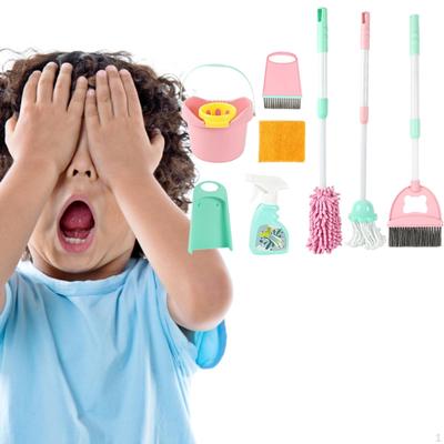 Children's Cleaning Set Deluxe Fucks Trolley Toy Sweeper Game for Preschool Christmas Gift