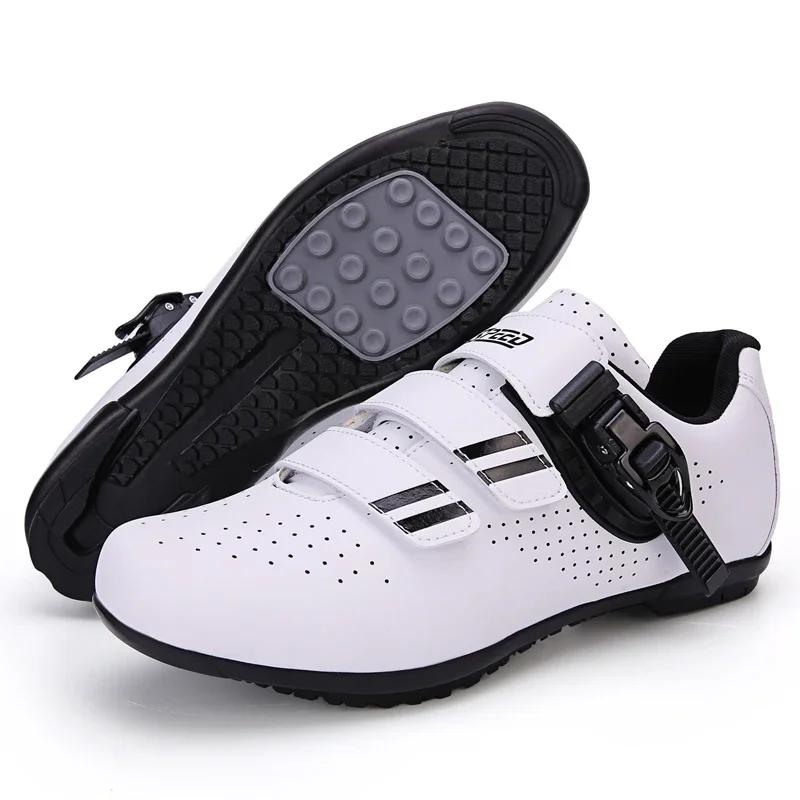 Herren Rennradschuhe Rennrad Selbstsichernde Ultraleichte Speed-Stiefel Fahrrad-Sneaker Atmungsaktive SPD-Stollen Fahrradschuhe