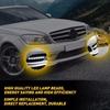 2x For Mercedes Benz W204 S204 C250 C230 C300 C350 W212 E350 E400 E550 SLK Class R172 LED DRL Fog Lights Daytime Running Lamp