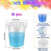 5/12Pcs No Spill Paint Cup for Kids Small Plastic Paint Containers Paint Pot with Lid Paint Brush Cleaner Cup Art Craft Supplies