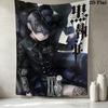 Black Butler Wall Tapestry Aesthetic Wall Hanging Printed Fabric Blanket Decorative Tapestries For Bedroom Living Room Home Decor