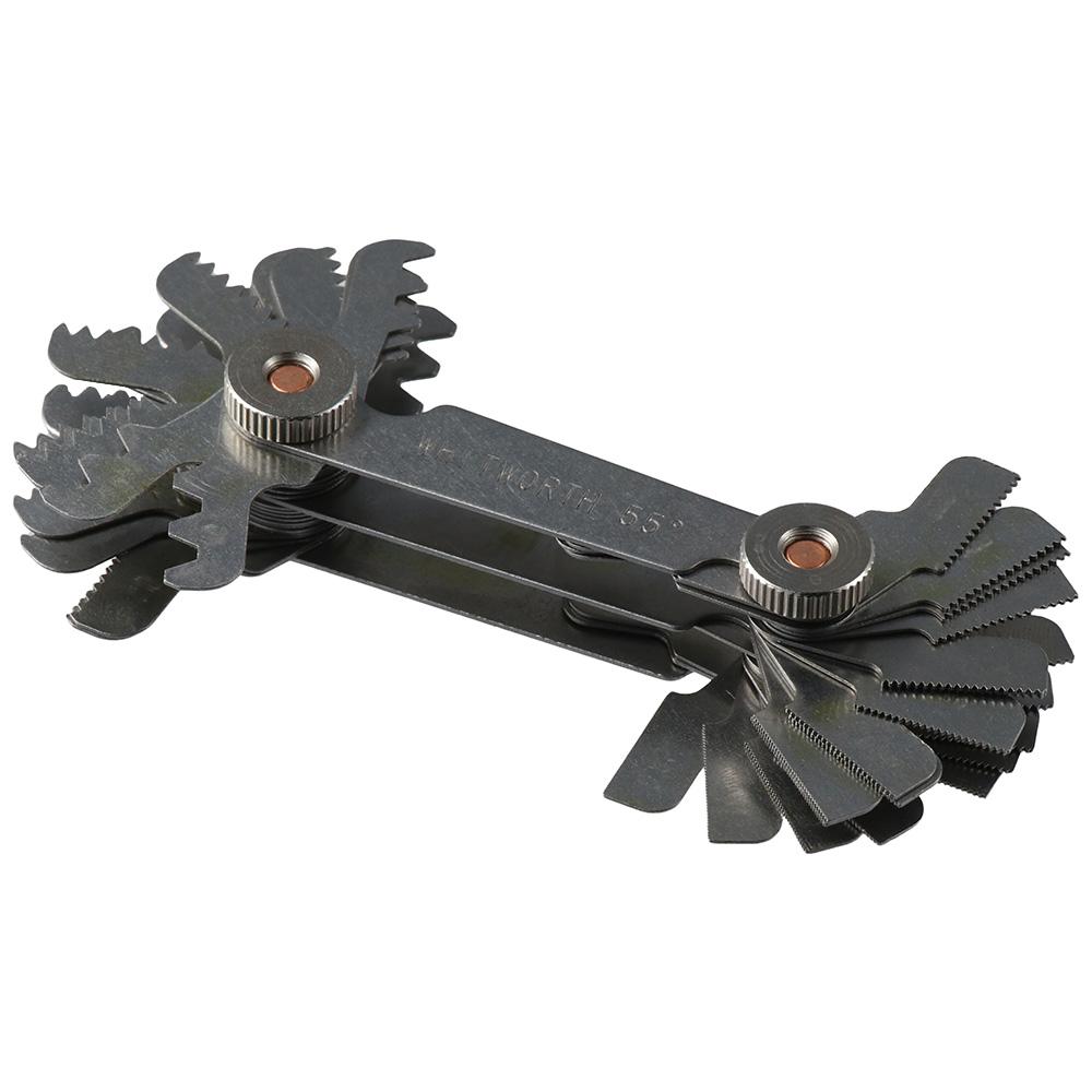 

Stainless Steel Screw Thread Pitch Gauge 52Pcs 55 Degree & 60 Degree Measuring Tool Metric & Imperial Cutting Gauge