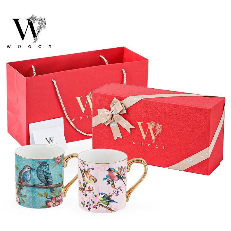 WOOCH Little Beauty Ceramic Mug Pair Gift Set