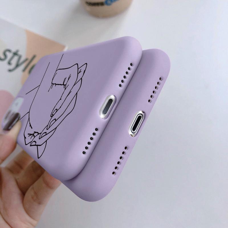Hand Lines měkké silikonové pouzdro pro Xiaomi Redmi Note 13 Pro 13C Poco C65 Samsung A35 A55 M35 Huawei Honor 200 iPhone Ochranný kryt proti nárazu