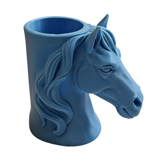 

3D Printed Horse Head Pen Holder Practical Desk Organizer for Pencils