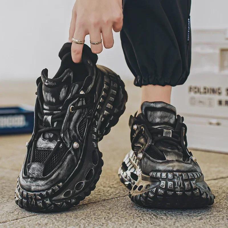 2025 Hot Sale Retro Men's Casual Shoes Shockproof Comfortable Outdoor Running Fitness Training Exercise Sneakers Size 39-44