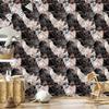 Graphite and Burgundy Marble Wallpaper for Living Room and Bedroom 50x1000