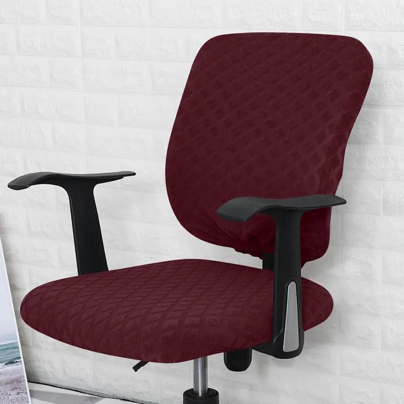 Office Chair Cover Universal Rotating Chair Slipcovers Water Resistant Stretch Removable Protector Computer Chair Seat Cover