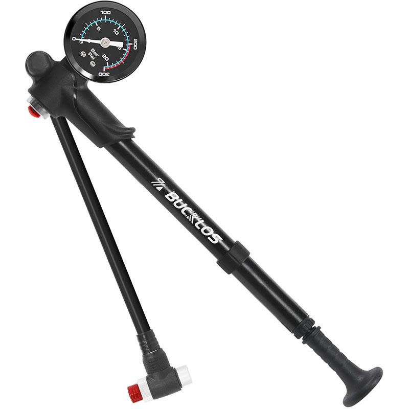 BUCKLOS Мини Велосипедный Насос 300PSI Насос для Воздушной Вилки Велосипеда Портативный Накачиватель Заднего Амортизатора Велосипеда Высоконапорный Насос для Велосипедных Шин