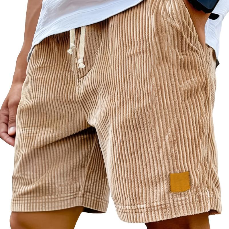 Herren Retro Modische Schnür-Freizeitshorts Mit Sorgfältig Entworfenen Taschen, Leichter Stretchstoff