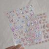 1Pcs 5D Embossed Aurora Butterfly Nail Art Stickers Self Adhesive Decals For Nails Decoration DIY 3D Acrylic Nail Supplies Parts