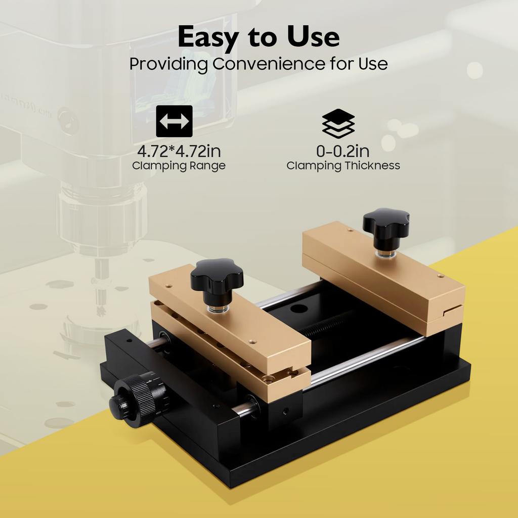 Marking Machine Fixture,Metal Sheet Cutting Holder Table,Adjustable Aluminum Alloy Tool for Laser Cutting, 4.72in Clamping Range