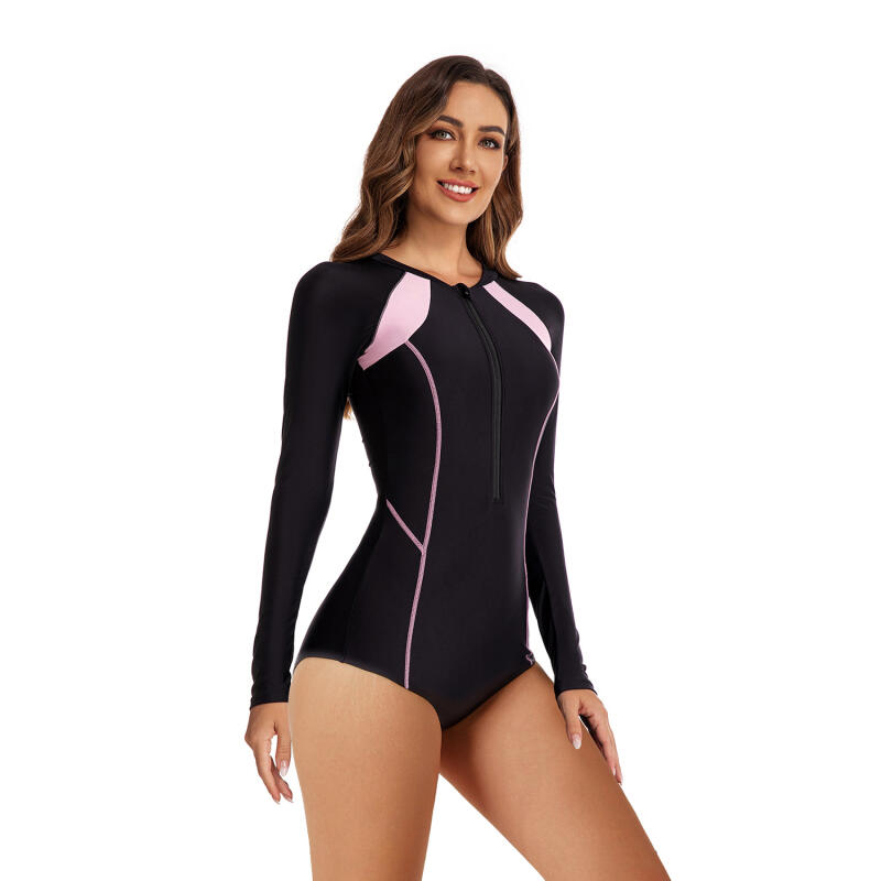 Surfer Clothing One-piece Long-sleeved Sunscreen Women's Swimsuit Wetsuit Fashion Swimsuit