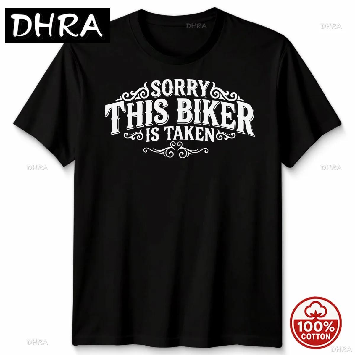 Sorry This Biker Is Taken Bikers Motorcycling Unisexs TShirt WOMENs Graphic Tee for Boyfriend Hip Hop Comfy Graphic Tee Vintage S
