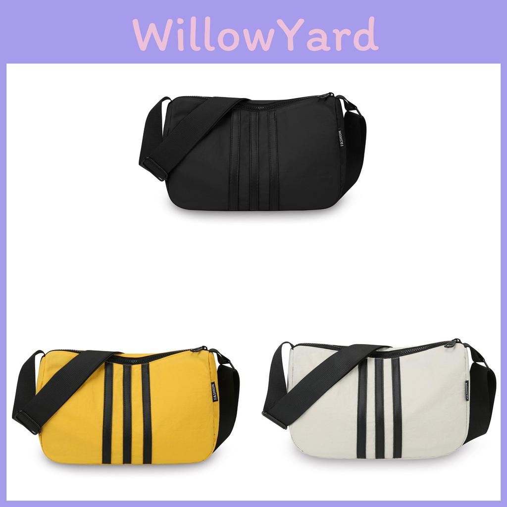 Oxford Cloth Crossbody Bag For Casual Daily Use With Color Block Design And Zipper Closure