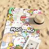 Cartoon M-molang-S Cute Towel Sports Quick Dry Travel Camping Gear Sandproof Soft Light Large Beach Towel