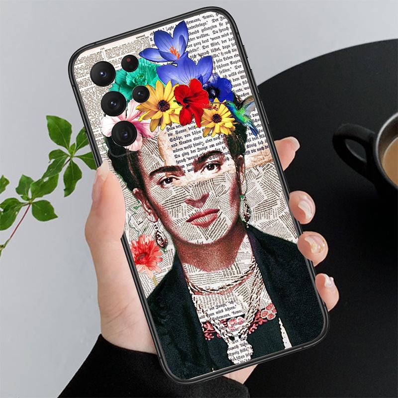 Phone Case For Samsung A17 A55 A16 A56 A35 A15 A53 A54 A33 A34 A25 A05S A52 A52S A07 A26 A06 Frida-Kahlo