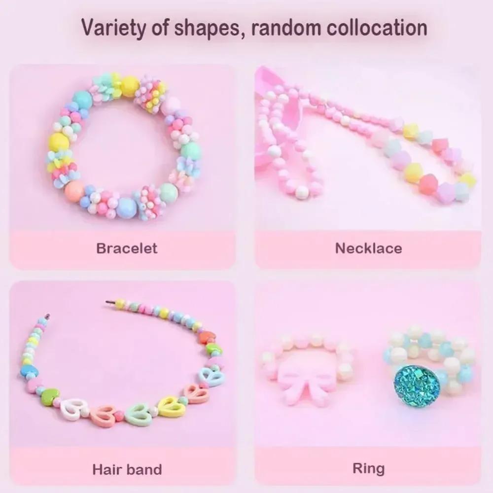 500pcs Clay Beads Bracelet Making Kit Friendship Bracelet with Needle Cord DIY Arts Crafts Gift Toy for Kids Classroom Exchange