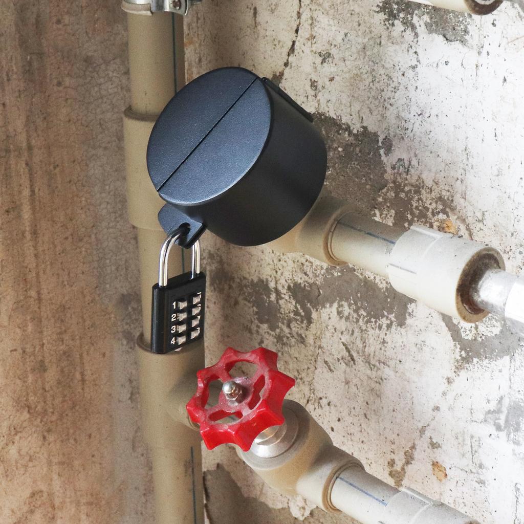 304 Stainless Steel Lockout Cover for Doorknobs/Handles/Faucets/Valves, 30 Mm Center Hole W/ Combination Lock, Prevents Turning & Blocks Keyhole