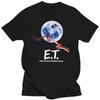 ET V2 Movie Poster 1982 Poster DTG TShirt Unisex Women Cotton ONeck Summer T Shirt White Black Tees Plus Size