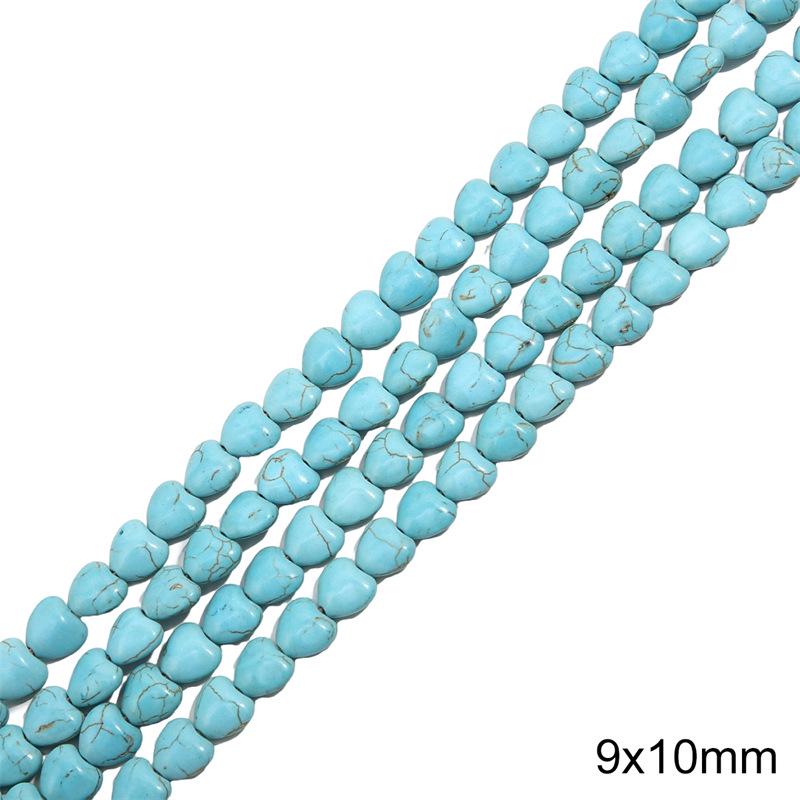 Synthetic Blue Turquoise Round Loose Beads for DIY Jewelry Accessories - Bracelets, Necklaces, Pendants