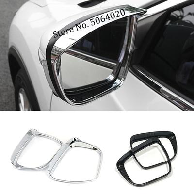 For Nissan X-Trail T32 Rogue 2014- ABS Chrome Car Rearview Mirror Covers Rain Eyebrow Frame Exterior Cover Trim Accessories