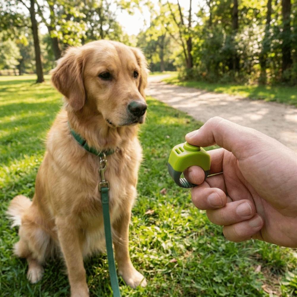 Professioneller Tier-Clicker-Trainer Tragbare Hundetrainings-Clicker Verhaltensmodifikation