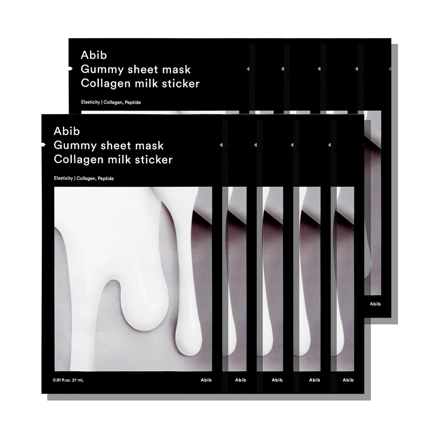 Gummy Sheet Mask Collagen Milk Sticker 27 ml x 10 ea