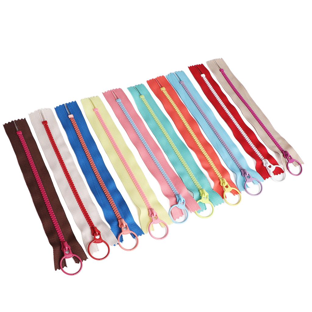 10pcs Close End Handcraft Zipper 30cm Length Colorful DIY Zippers for Bag Clothing