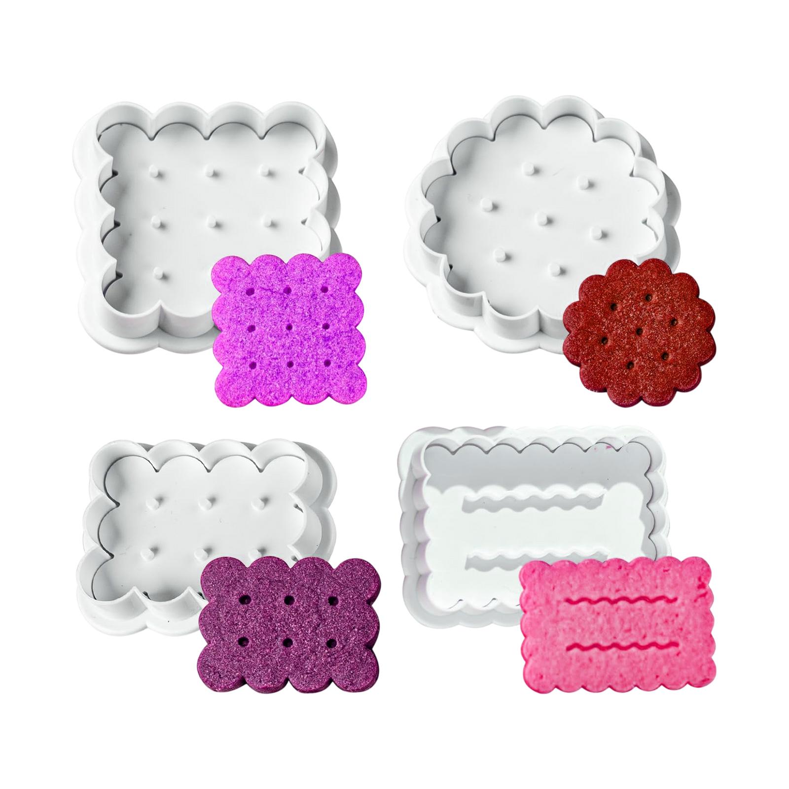 

Round Shape Sandwich Cookie Cutter With Floral Pattern Japanese Style Baking Molds Perfect For DIY Baking Enthusiasts 1