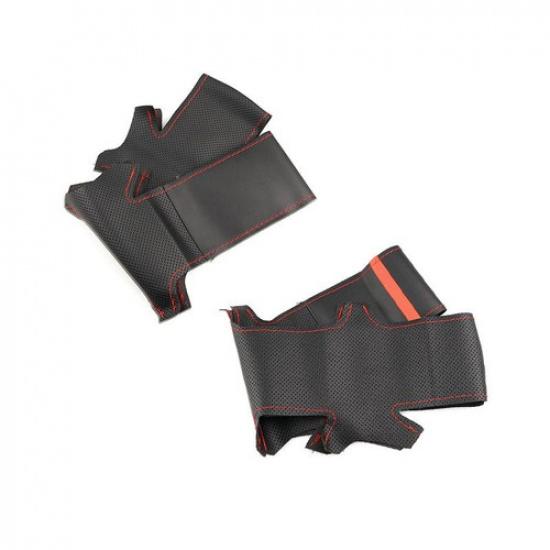 DIY Steering Wheel Sewing Leather Cover Trim For Subaru Forester XV Legacy 2016