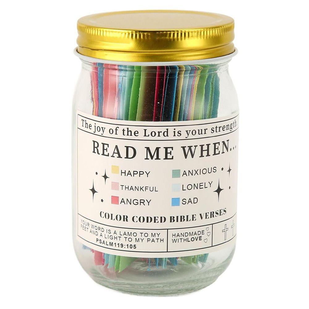 Creative Read Me When Bottle Emotions Feelings Color Coded Gratitude Jar  God's Word Storage